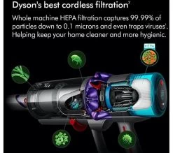 DYSON Gen5detect Absolute Cordless Vacuum Cleaner - Nickel & Blue -Dyson Sale 10249872 003