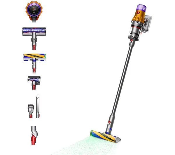 DYSON V12 Absolute Cordless Vacuum Cleaner - Nickel & Yellow 3 DYSON V12 Absolute Cordless Vacuum Cleaner - Nickel & Yellow