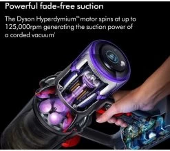 DYSON V11 Cordless Vacuum Cleaner - Nickel & Blue -Dyson Sale 10250123 002