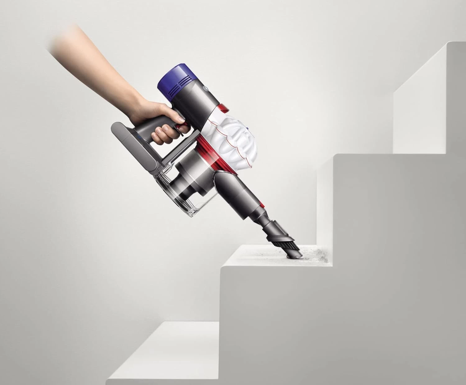 Dyson V7 Allergy HEPA Cord-Free Stick Vacuum Cleaner, White 5 Dyson V7 Allergy HEPA Cord-Free Stick Vacuum Cleaner, White - Image 3