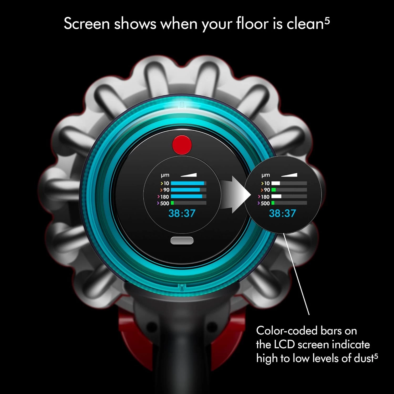 Dyson Gen5outsize Cordless Vacuum Cleaner, Nickel/Blue, Extra Large 9 Dyson Gen5outsize Cordless Vacuum Cleaner, Nickel/Blue, Extra Large - Image 7