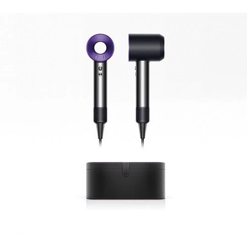 Dyson Supersonic Hair Dryer Black/Purple With Black Case 3 Dyson Supersonic Hair Dryer Black/Purple With Black Case